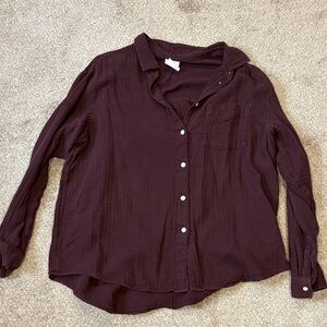 GAP Deep Purple Casual Shirt